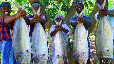 BONELESS_FISH_PEPPER_FRY___Giant_Trevally_Fish_Cutting___Cooking___Easy_and_Simple_Fish_Fry_Recipe