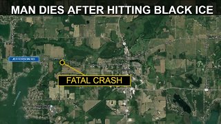 Man dies after hitting black ice