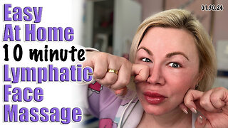 Easy At Home Lymphatic Face Massage | Stop Swelling and Face Puffiness