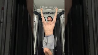 Challenging Abs Finisher | Hanging Leg Raises #obliqueworkout #lovehandleworkout #youtubeshorts