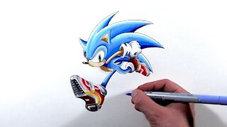 Drawing Sonic Dreamcast Era - Sonic Adventure 2