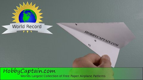 World Record Paper Plane Folding Instructions - Longest Flight Distance - The Suzanne