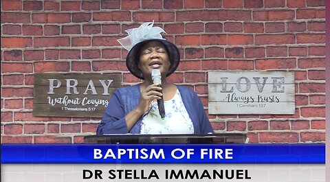 Baptism of Fire. Dr Stella Immanuel. Bilingual: English & Spanish