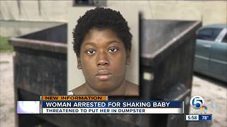 Woman accused of trying to throw one-month-old baby in garbage dumpster in Belle Glade