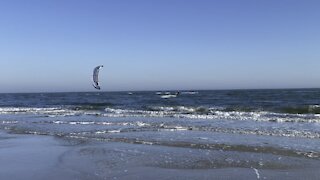 Kite surfing