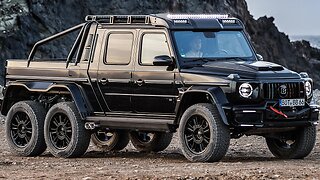 Brabus XLP900 6x6 Superblack a 900 HP brutal G-Wagen