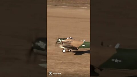 The Greasiest RC Warbird Landing EVER Slowmo Style!