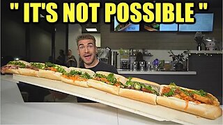 TEXAS'S BIGGEST SANDWICH CHALLENGE (5 Feet Long) | Vietwich's Monster Banh Mi Sandwich Challenge