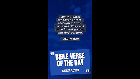 Bible Verse of the Day: August 7, 2024