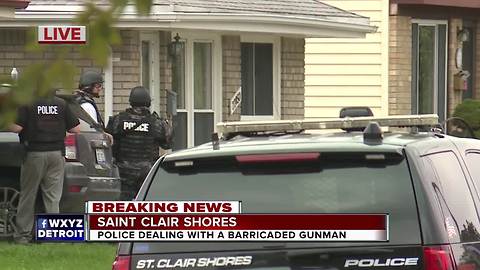Barricaded gunman in St. Clair Shores, police ask people to stay inside