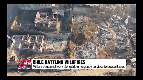 Valparaiso Chile wild Fires caused by lasers funded by the Rothschild.