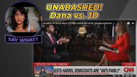 CNN's Dana Bash Awkward Interview with JD Vance