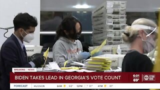 Biden takes the lead in Georgia