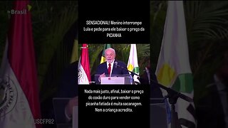 SENSACIONAL! Menino interrompe Lula e pede para ele baixar o preço da PICANHA