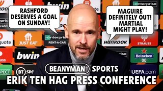 'Rashford DESERVES a goal on Sunday!' | Man Utd v Newcastle | Erik ten Hag press conference