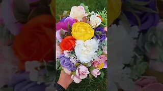 DIY wedding decoration bridal bouquet flowers ! #shorts #wedding