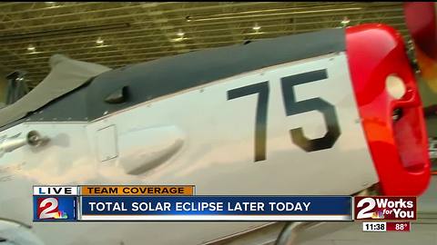 Highest bidder sees eclipse from WWII plane in Tulsa