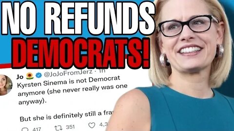 DEMOCRATS MELTDOWN ON TWITTER AS KRYSTEN SINEMA LEAVES THE DEMOCRAT PARTY