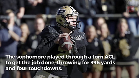 Purdue QB Leads Team To Victory With A Torn ACL