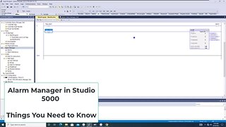 Studio 5000 Alarm Manager Things To Be Aware Of