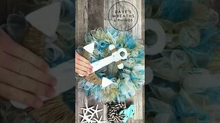 Dollar Tree Shore Living Wreath - Shorts - Wreath DIY