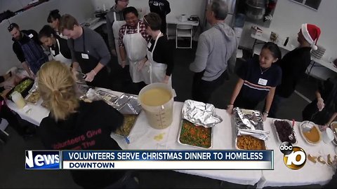 San Diego chefs and volunteers serve food to homeless