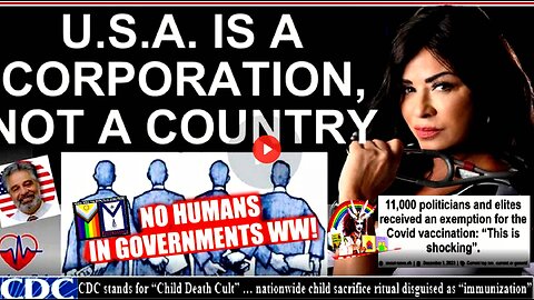 U.S.A. IS A CORPORATION, NOT A COUNTRY (related info and links in description)