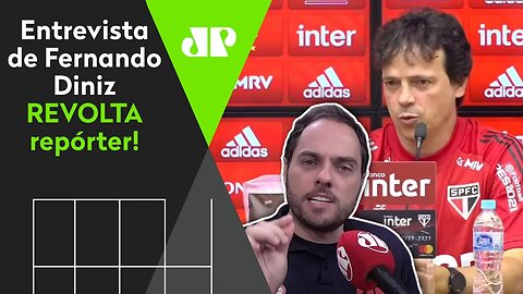 Repórter SE IRRITA e REBATE Diniz: "Você XINGA e EXPÕE os jogadores!"