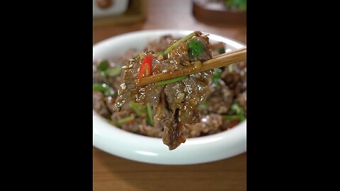 Coriander Beef you do this like me Sour, appetizing, spicy satisfying, tasty