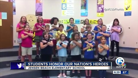 Jensen Beach Elementary students honor our nation's heroes