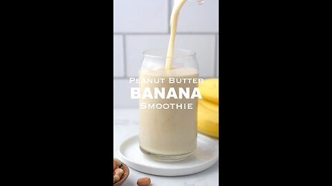 Peanut Butter Smoothie with Bananas