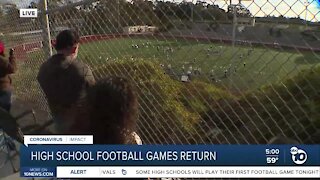 San Diego County resume high school football games