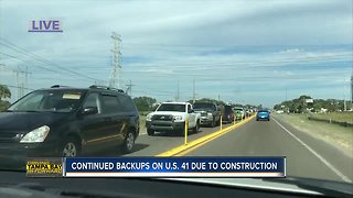 Construction project causing major delays for drivers along US 41 near the port
