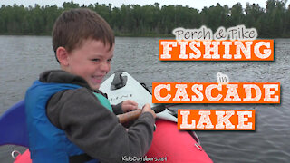 S2:E29 Perch and Pike Fishing in Cascade Lake | Kids Outdoors