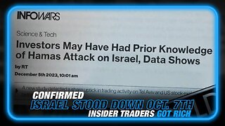 CONFIRMED: Israel Stood Down on October 7th and Insider Traders