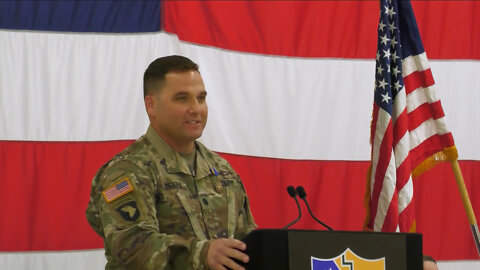 1st Battalion, 168th General Support Aviation change of command ceremony