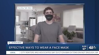 Effective ways to wear a face mask