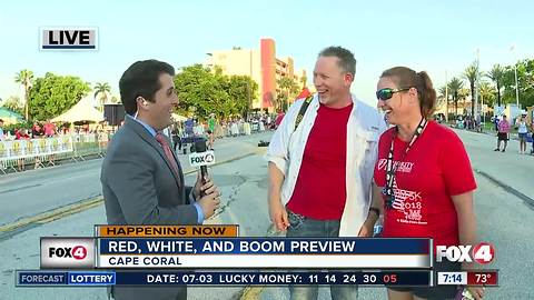 Celebrating the Red, White, and Boom in Cape Coral -- 7am live report