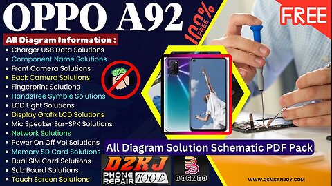 OPPO A92 Free All Schematic Diagram Solution