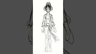 Monkey D. Luffy #arttimelapse #chillibeans