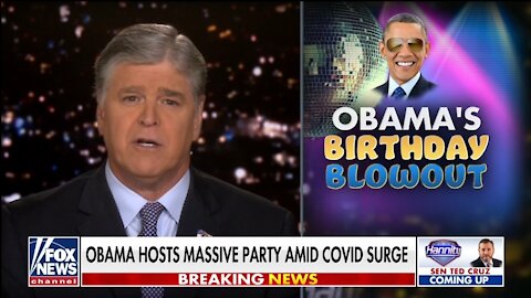 Hannity: Obama's Party Theme Was 'Delta Variant Be Damned'