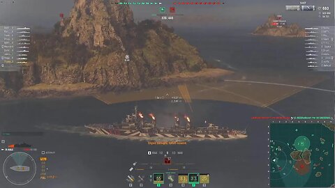 World of Warships Naval Battle