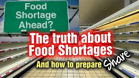 🔺️Why Food Shortages are Coming and what should we do? #food #elite #bible #faith #mark #beast
