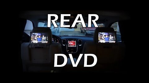 2015 Rear DVD Blu-Ray Compatible Dual Screen Video in Dodge Durango