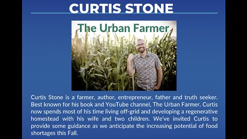 Curtis Stone, The Urban Farmer - Guidance on Preparing in Urban and Rural Areas