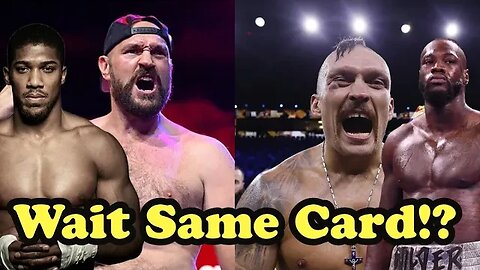 Tyson Fury & Usyk Date Confirmed by Manager but Joshua & Wilder Same Card!?