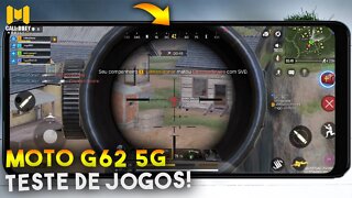 Moto G62 5G - Teste de JOGOS! COD Mobile, será que roda liso?