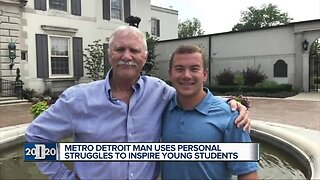 Metro Detroit man uses personal struggles to inspire young students