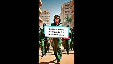 Gaddafi's Female Bodyguards: The Amazonian Guard