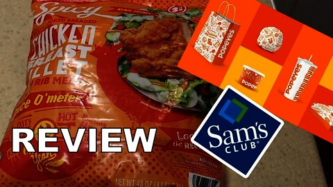 Sam's club Popeyes clone Spicy chicken filet Review